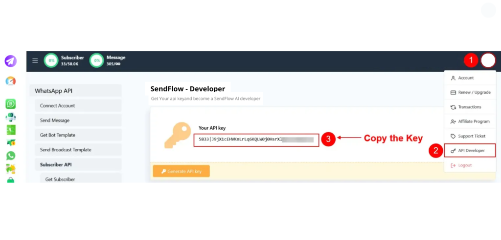 Wordpress SendFlow AI 4