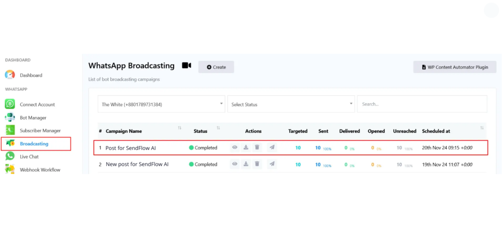 Wordpress SendFlow AI 6